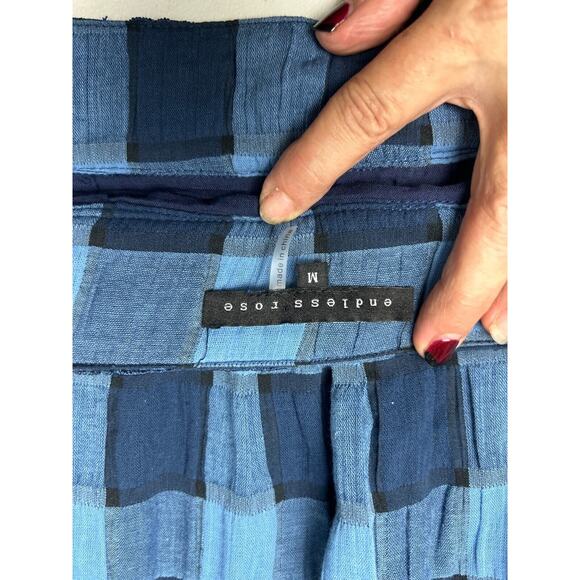 Endless Rose Anthropologie Mini Skirt Plaid Side Zip Size M Schoolgirl Academia - Picture 6 of 9